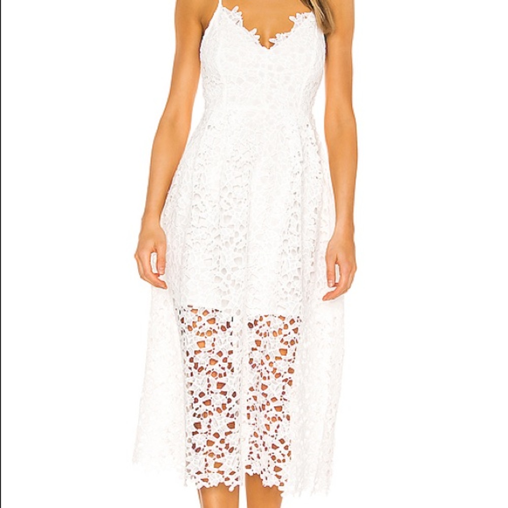 Astr the Label Crochet Midi Dress Fashion Blogger